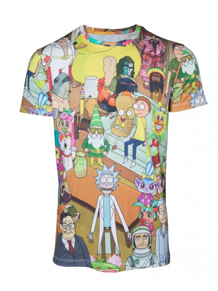 Офіційна футболка Rick & Morty - Printed Allover Mens T-shirt — L