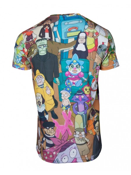 Офіційна футболка Rick & Morty - Printed Allover Mens T-shirt — M