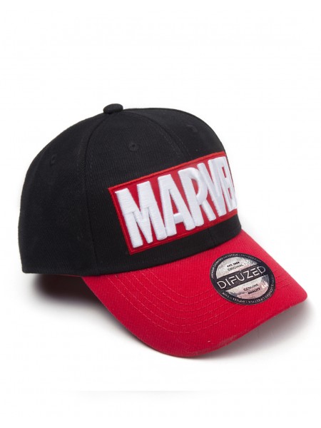 Офіційна кепка Marvel Comics – Red Brick Logo Curved Bill Cap
