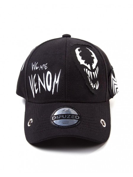 Офіційна кепка Marvel Comics - Venom Grunge Cap With Patches