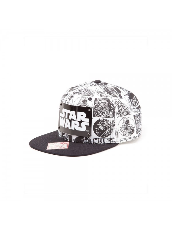 Офіційний снепбек Star Wars – Comic Style Snapback with Metal Plate Logo