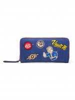 Офіційний гаманець Fallout - Vault 76 Denim Zip Around Wallet With Patches