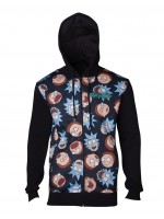 Офіційна толстовка з капюшоном Rick & Morty - Pattern Printed Sublimation Men's Hoodie — L