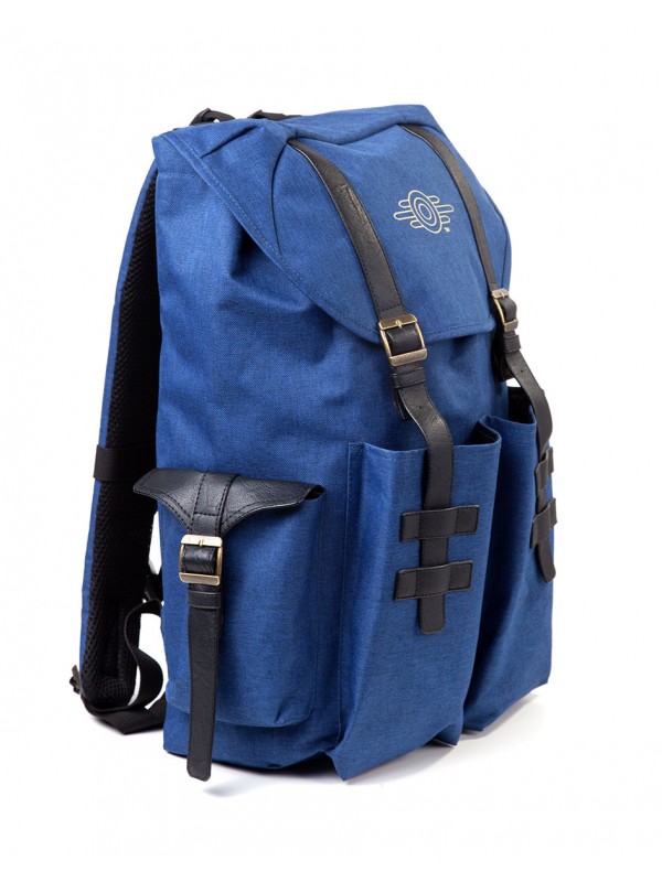 Офіційний рюкзак Fallout - Gold Foil Logo Printed Solid Blue Melange Backpack