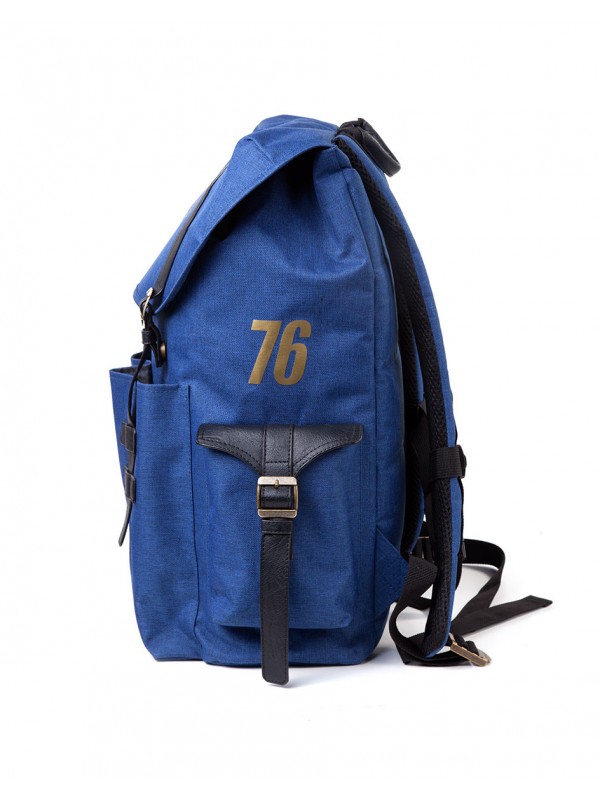 Офіційний рюкзак Fallout - Gold Foil Logo Printed Solid Blue Melange Backpack