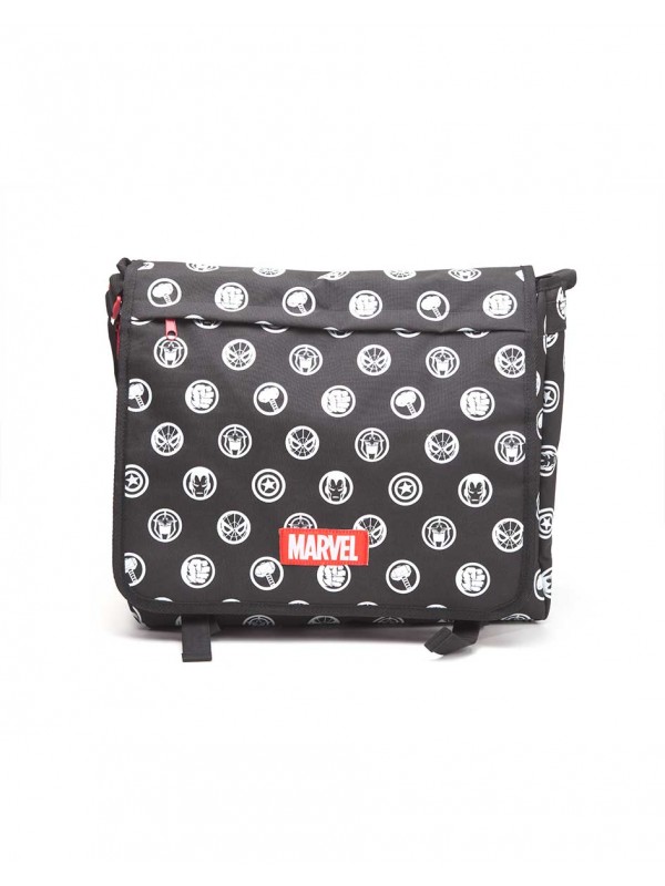 Офіційна сумка Marvel Comics – All Over Hero Crests Messenger Bag