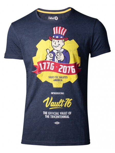 Офіційна футболка Fallout 76 - Vault 76 Poster Men's T-shirt — S