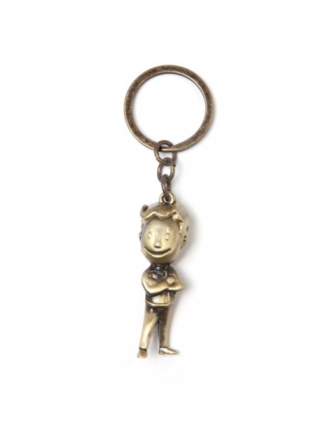 Офіційний брелок Fallout - Golden Vault Boy 3D Metal Keychain