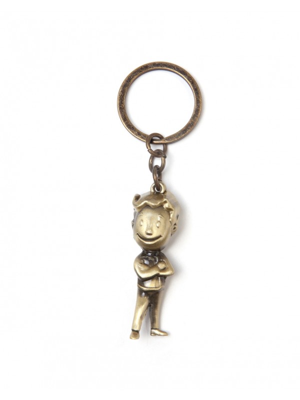 Офіційний брелок Fallout - Golden Vault Boy 3D Metal Keychain