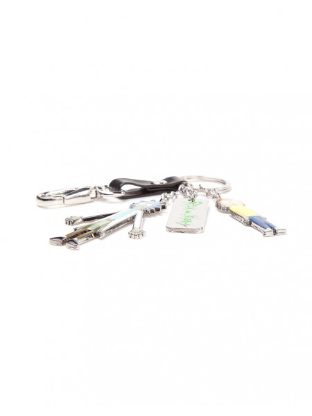Офіційний брелок Rick & Morty - Characters And Logo Metal Keychain