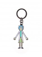 Офіційний брелок Rick & Morty - Rick With Movable Head Metal Keychain
