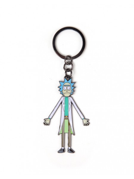 Офіційний брелок Rick & Morty - Rick With Movable Head Metal Keychain